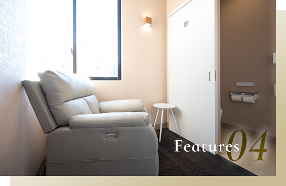 大腸カメラ検査の院内下剤に対応 完全個室を完備