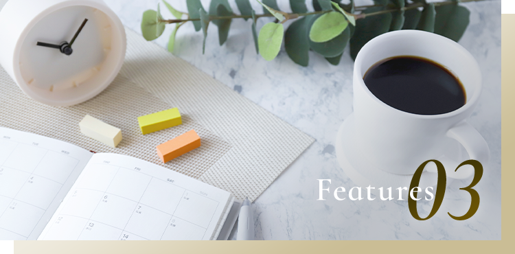 土日・早朝の検査など柔軟に対応