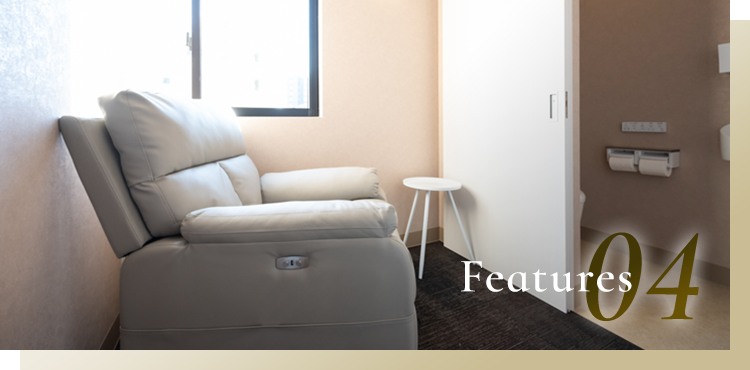 大腸カメラ検査の院内下剤に対応 完全個室を完備