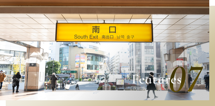 駅から徒歩2分の通いやすい立地